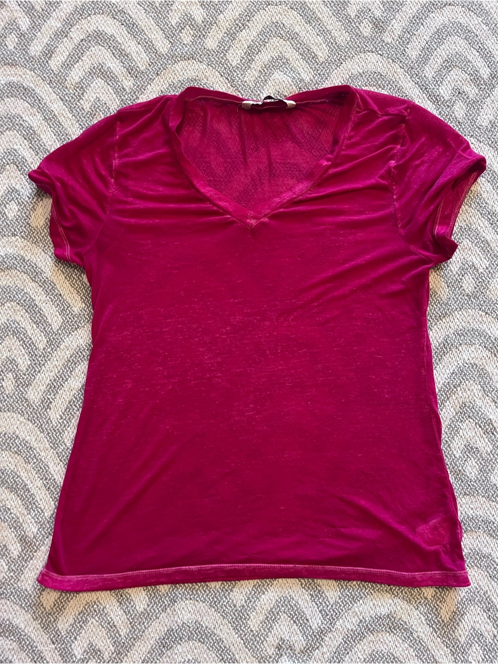 OLD NAVY Pink V-Neck Shirt Large